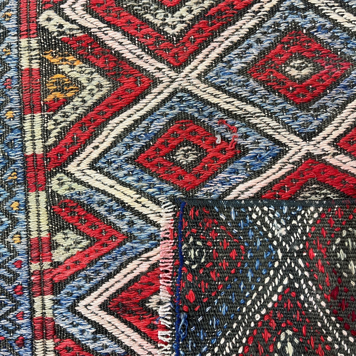 Handwoven Turkish Vintage Kilim (2'8" x 4'9")