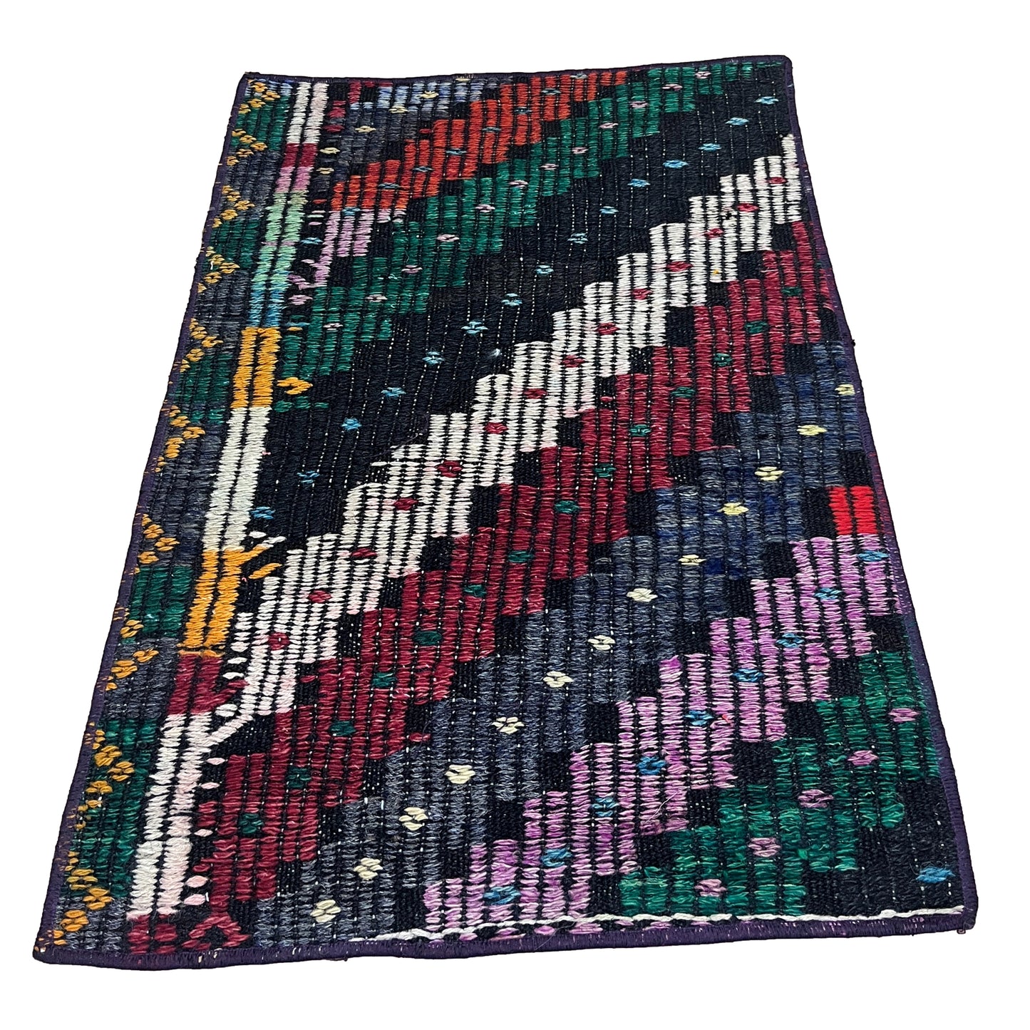 Handwoven Turkish Vintage Kilim (1'8" x 2'6")