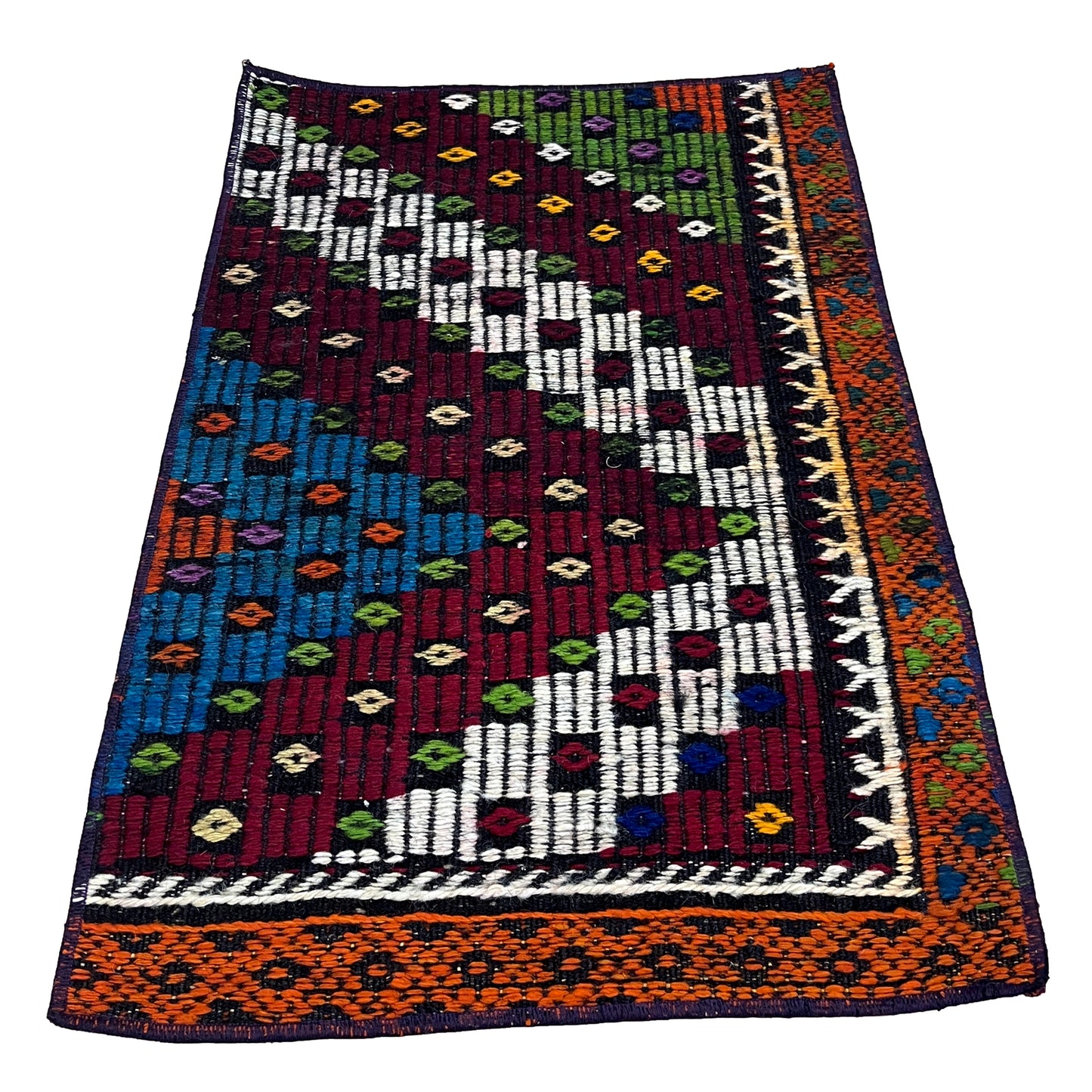 Handwoven Turkish Vintage Kilim (1'8" x 2'6")