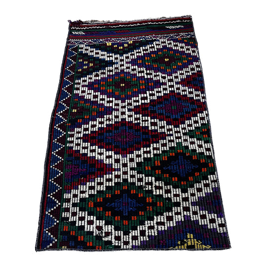 Handwoven Turkish Vintage Kilim (3'3" x 5'9")