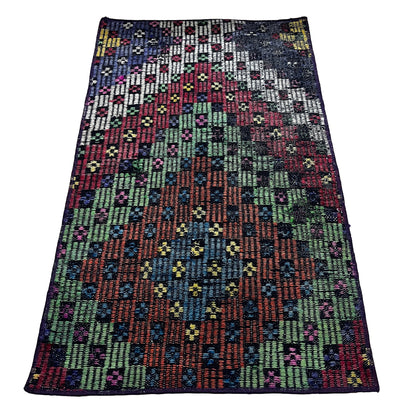 Handwoven Turkish Vintage Kilim (2'0" x 3'3")