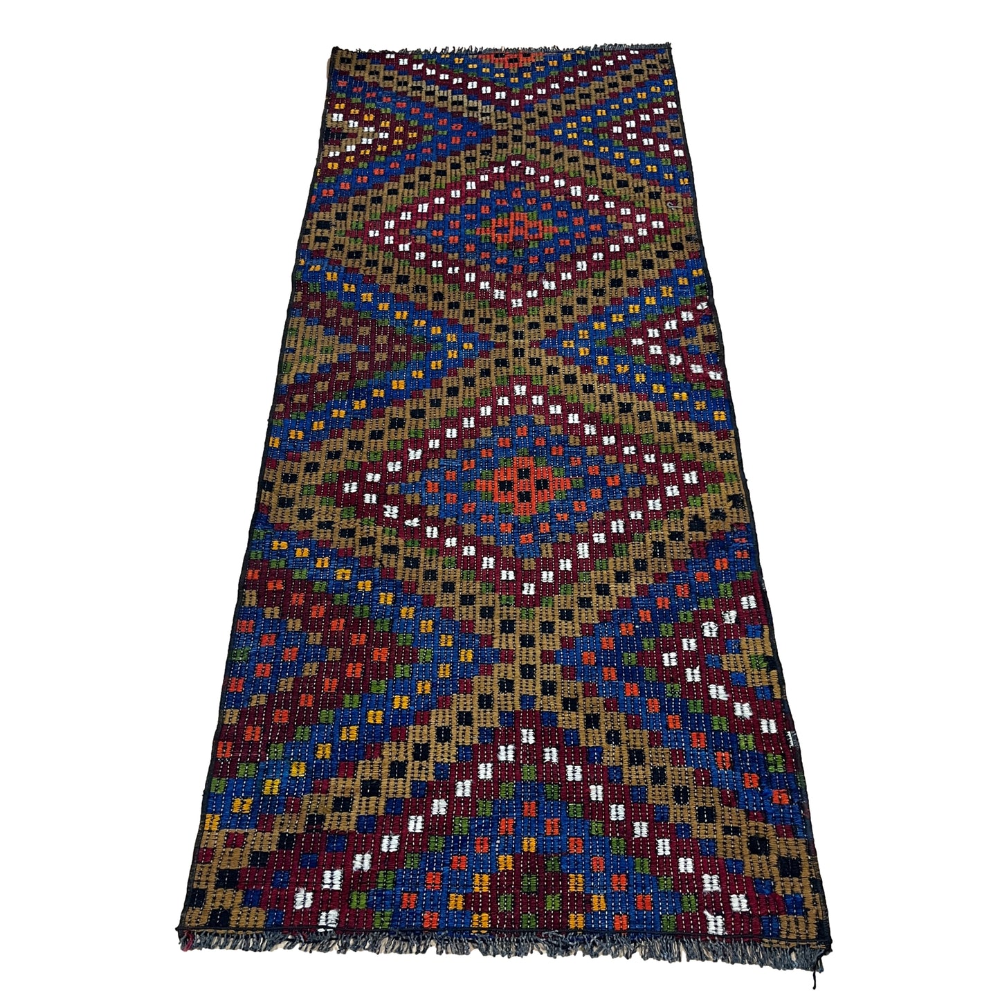 Handwoven Turkish Vintage Runner Kilim (2'8" x 6'7")