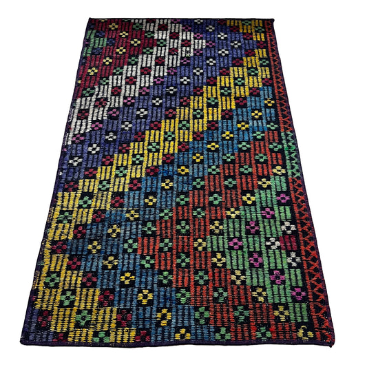 Handwoven Turkish Vintage Kilim (2'0" x 3'3")