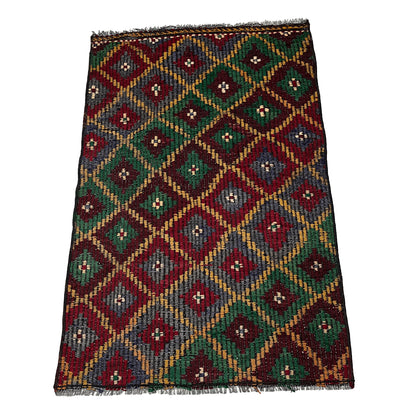 Handwoven Turkish Vintage Kilim (2'8" x 4'3")