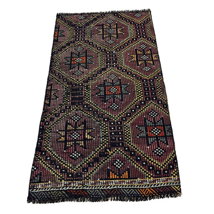 Handwoven Turkish Vintage Kilim (2'8" x 4'9")