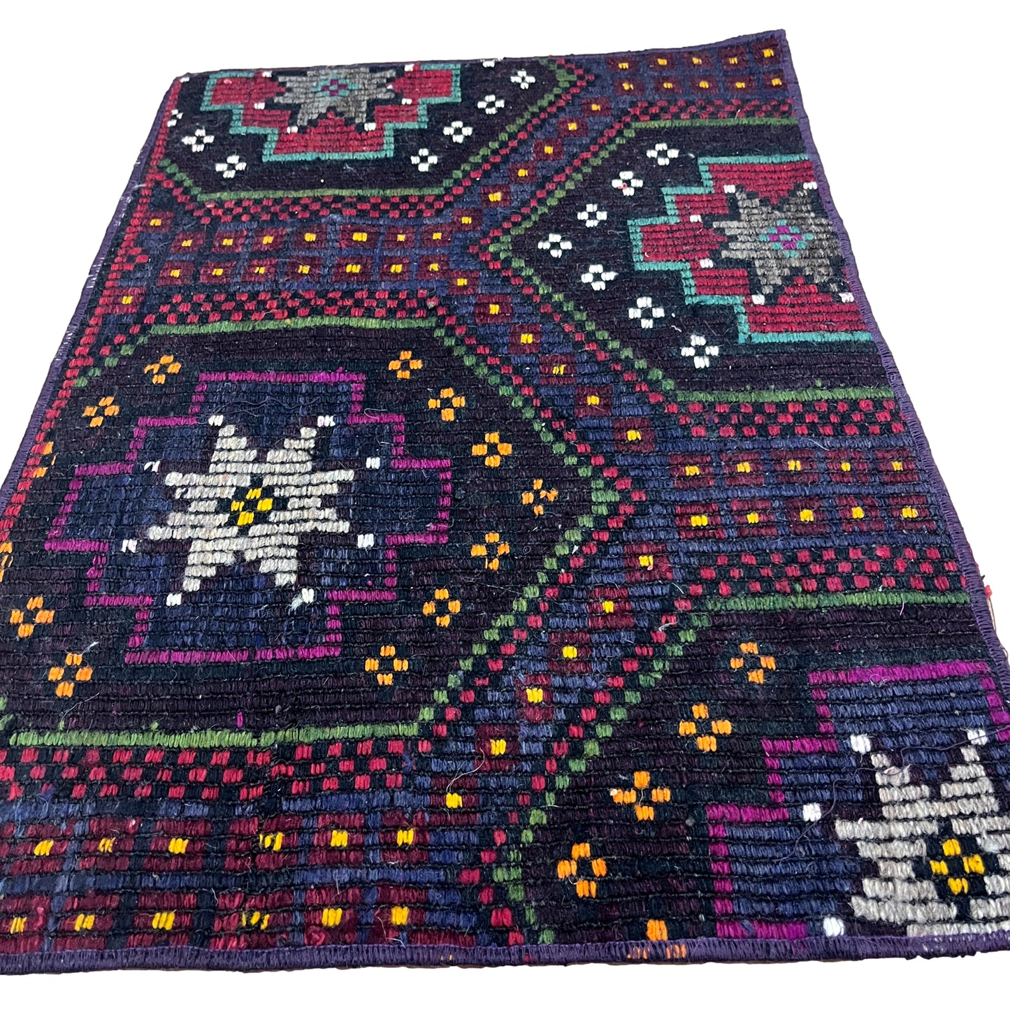 Handwoven Turkish Vintage Kilim (1'8" x 2'6")