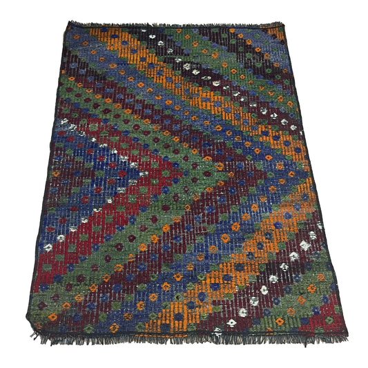 Handwoven Turkish Vintage Kilim (2'8" x 3'9")