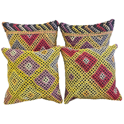 Ethnic Cushion Cover Set (16" x 16")