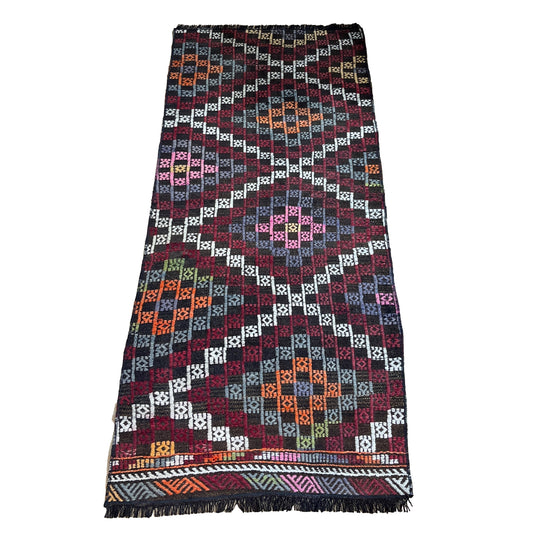 Handwoven Turkish Vintage Runner Kilim (2'4" x 5'9")