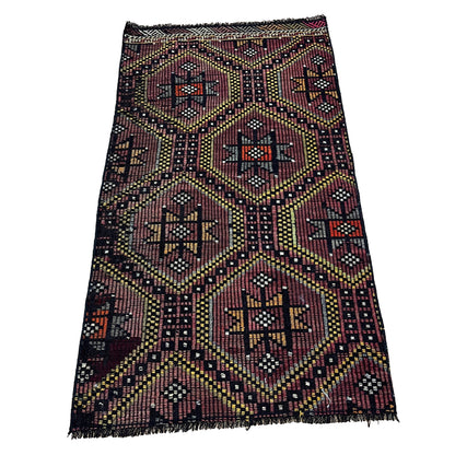 Handwoven Turkish Vintage Kilim (2'8" x 4'9")