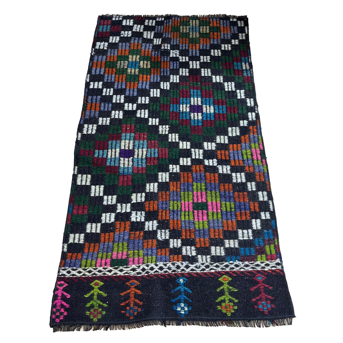 Handwoven Turkish Vintage Kilim (2'8" x 5'3")