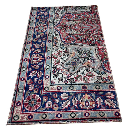 Hand-Knotted Vintage Turkish Rug (2'0" x 3'3")