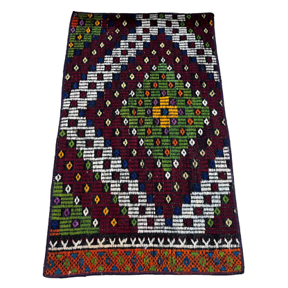 Handwoven Turkish Vintage Kilim (2'0" x 3'3")