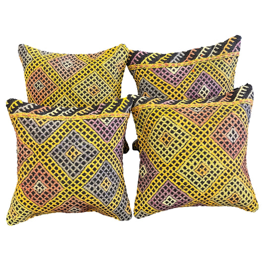 Ethnic Cushion Cover Set (16" x 16")