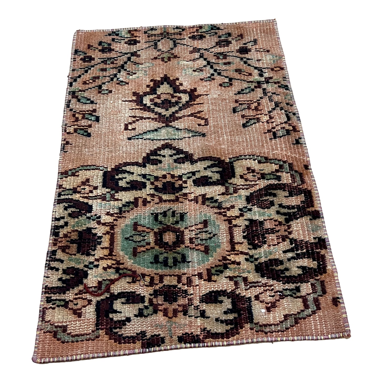 Hand-Knotted Vintage Turkish Rug (1'8" x 2'6")