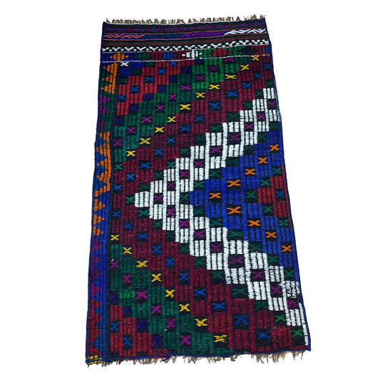 Handwoven Turkish Vintage Kilim (2'2" x 4'1")