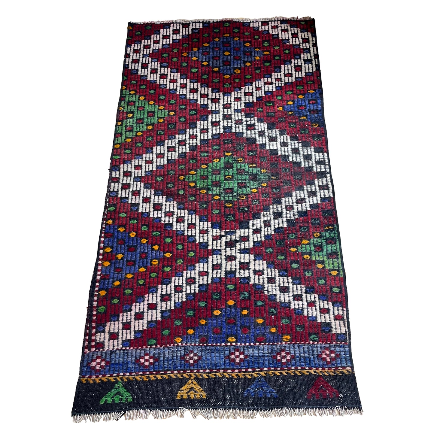 Handwoven Turkish Vintage Kilim (2'8" x 5'3")